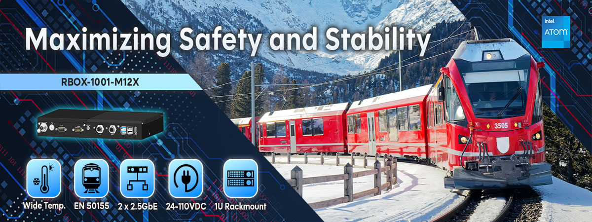 Maximizing Safety and Stability for Rolling Stock with SINTRONES' RBOX-1001-M12X